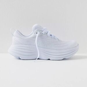 HOKA W Bondi 8 White Sneakers 10.5B